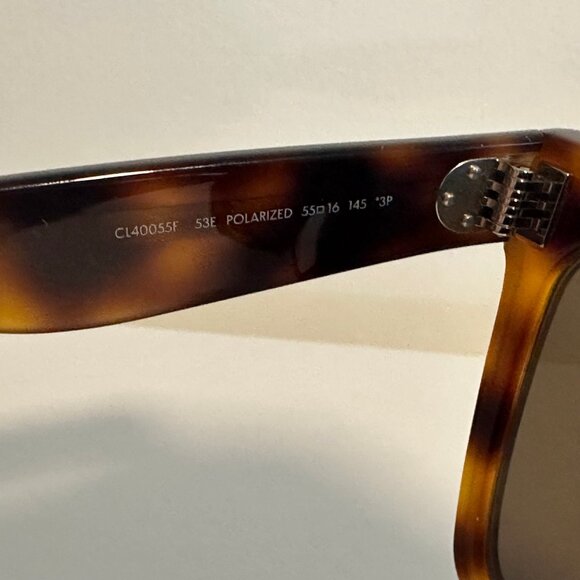 CELINE tortoise oversized sunglasses brown grey CL40055F 53E MINT Made in Italy
